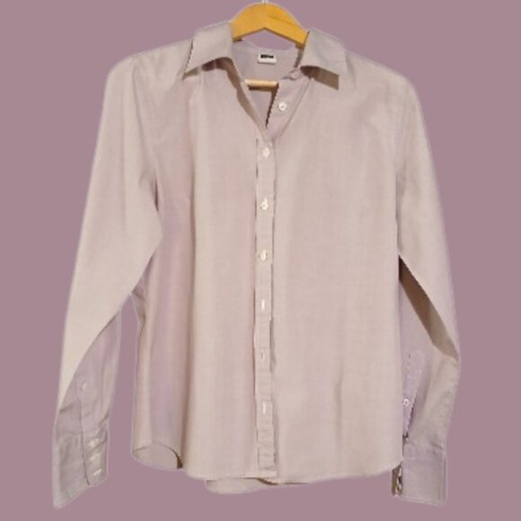 J. Crew Tops - J. CREW Heathered Lilac Slim Fit 100% Cotton Button Shirt - L- EUC